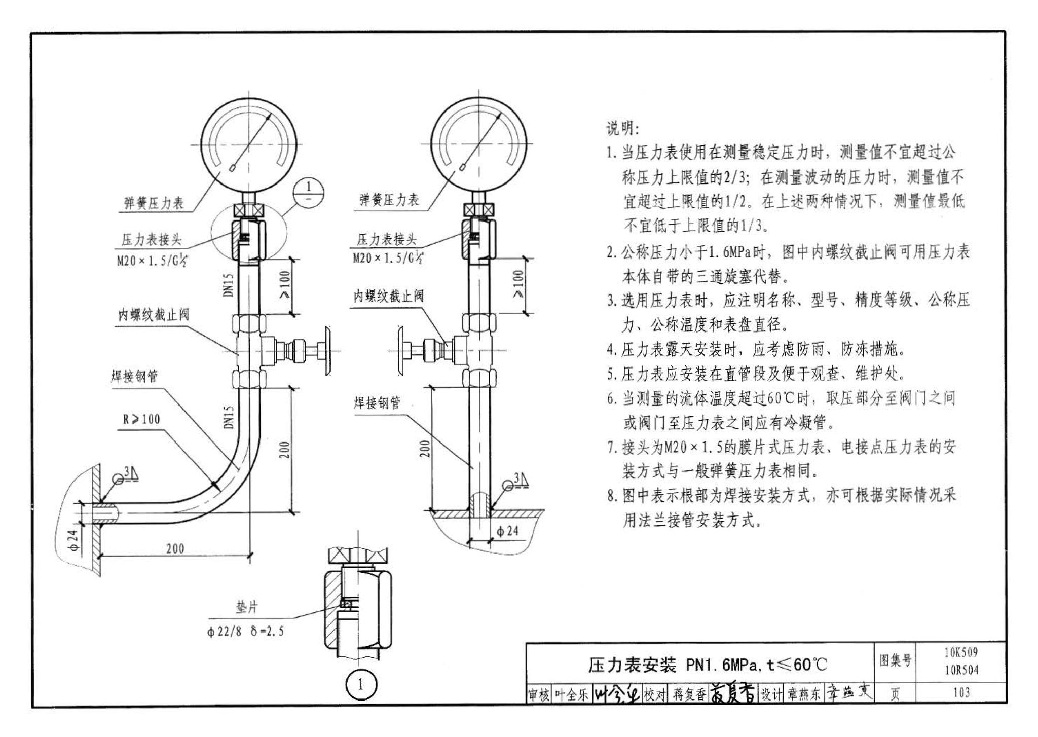 10K509 10R504--暖通动力施工安装图集（一）（水系统）