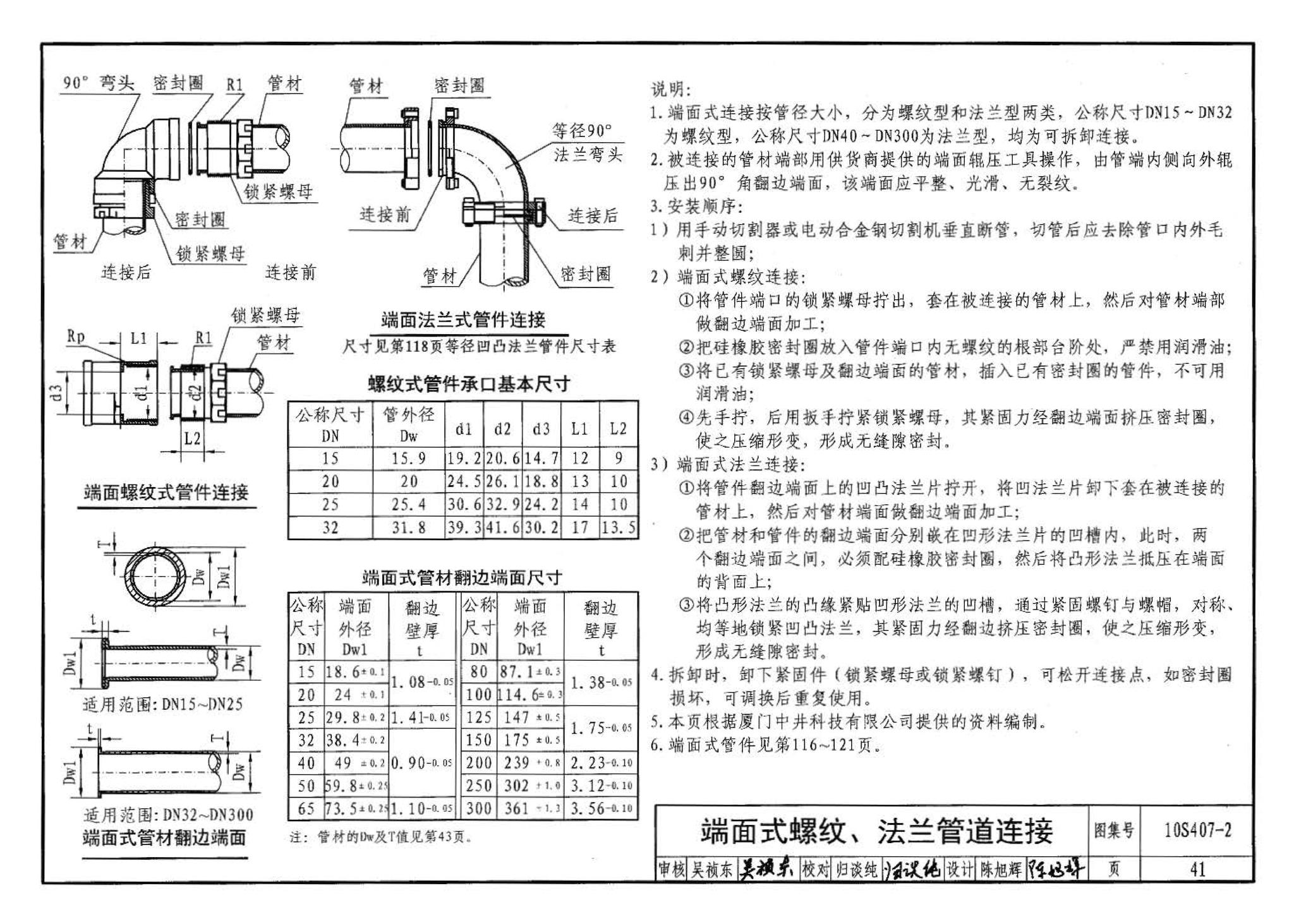 10S407-2--建筑给水薄壁不锈钢管道安装