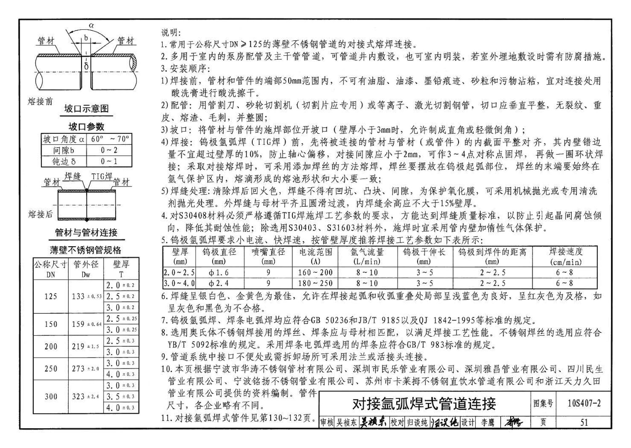 10S407-2--建筑给水薄壁不锈钢管道安装