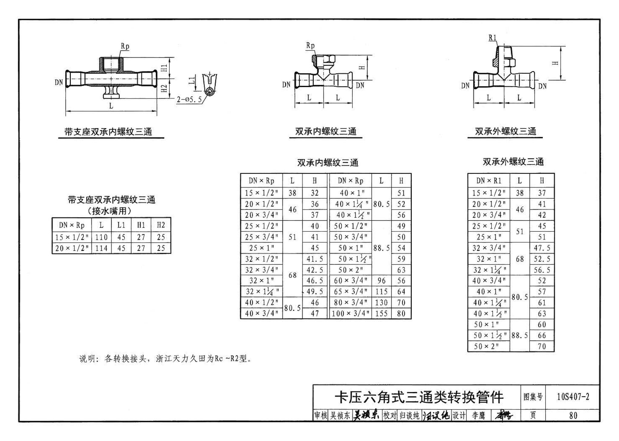 10S407-2--建筑给水薄壁不锈钢管道安装