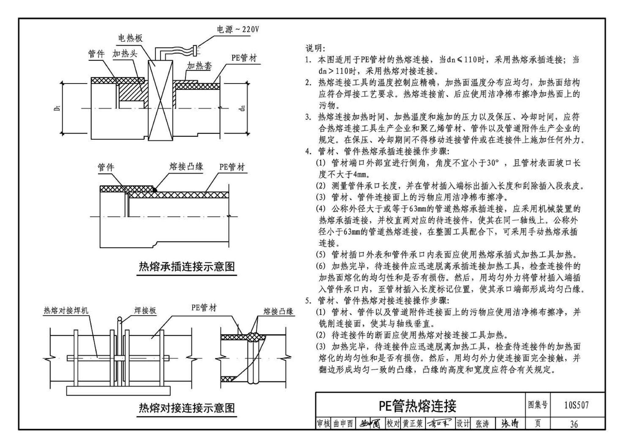 10S507--建筑小区埋地塑料给水管道施工