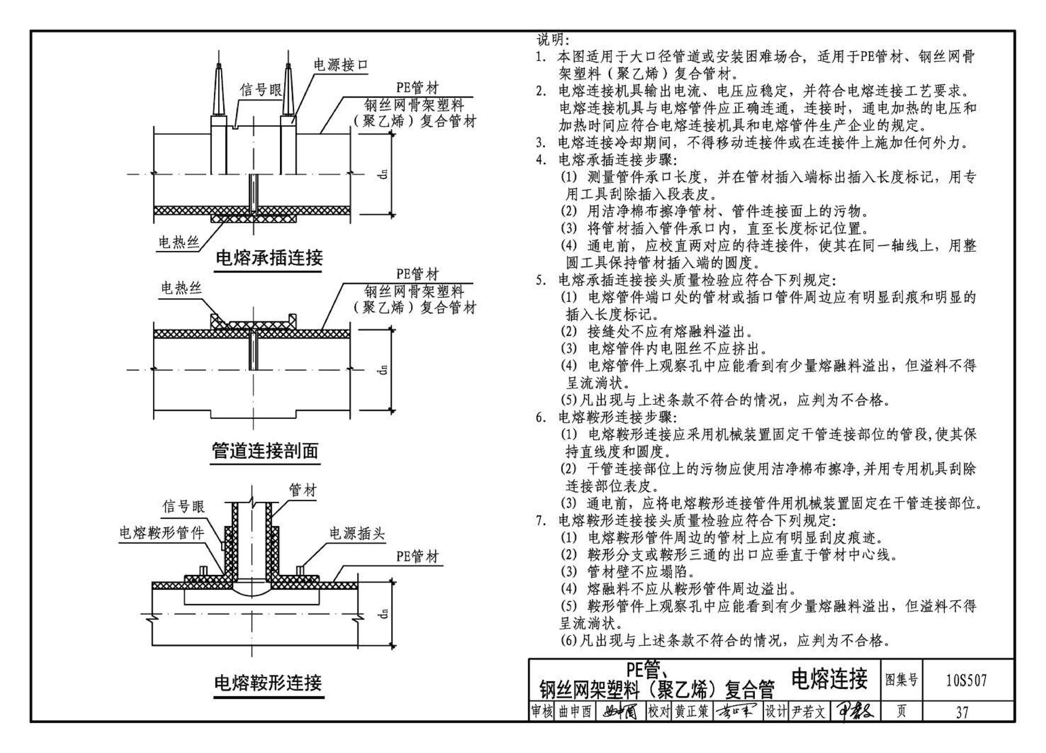 10S507--建筑小区埋地塑料给水管道施工