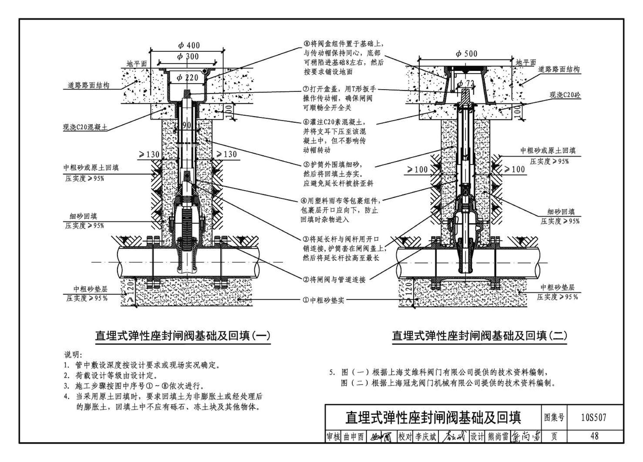 10S507--建筑小区埋地塑料给水管道施工