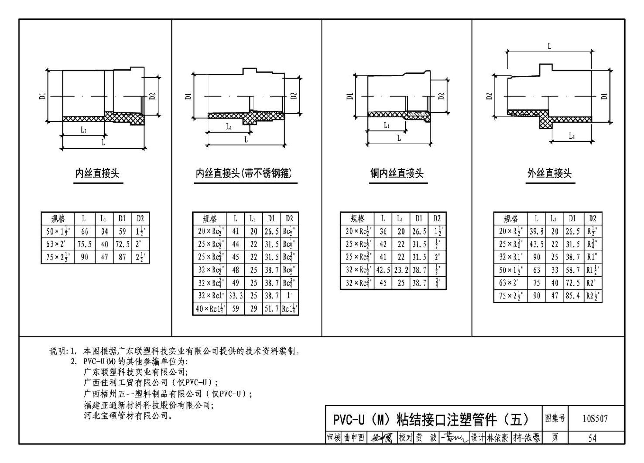 10S507--建筑小区埋地塑料给水管道施工