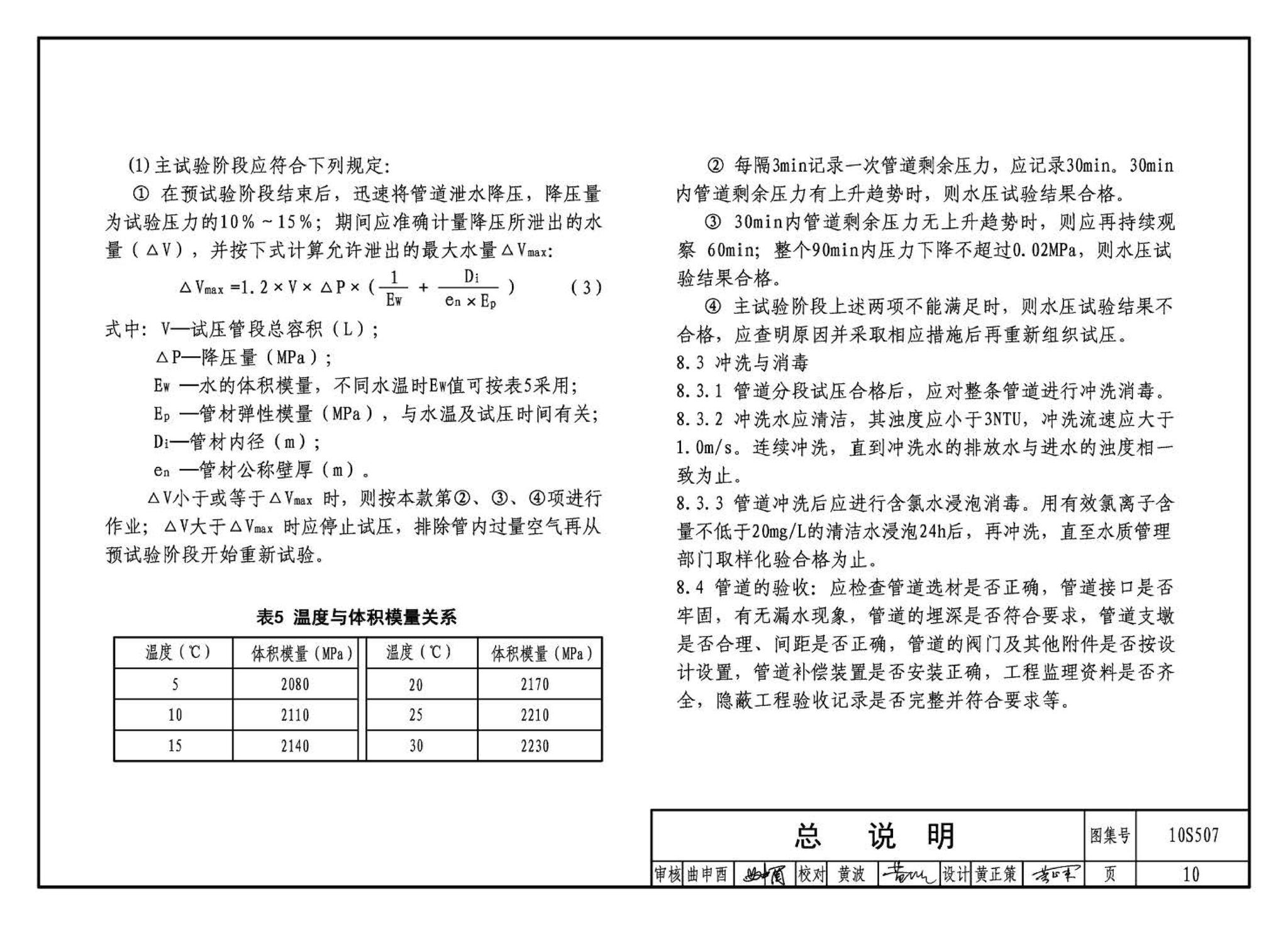 10S507--建筑小区埋地塑料给水管道施工