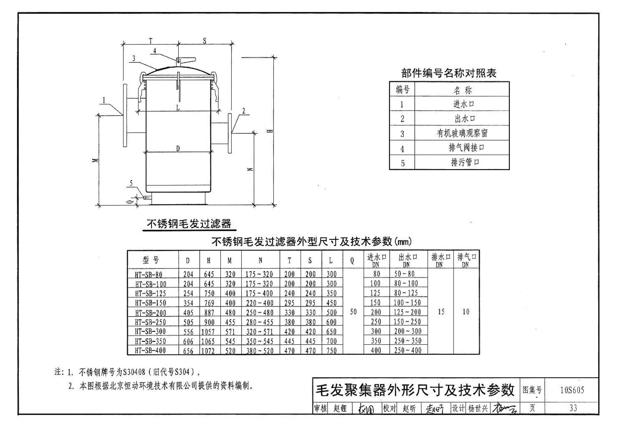 10S605--游泳池设计及附件安装