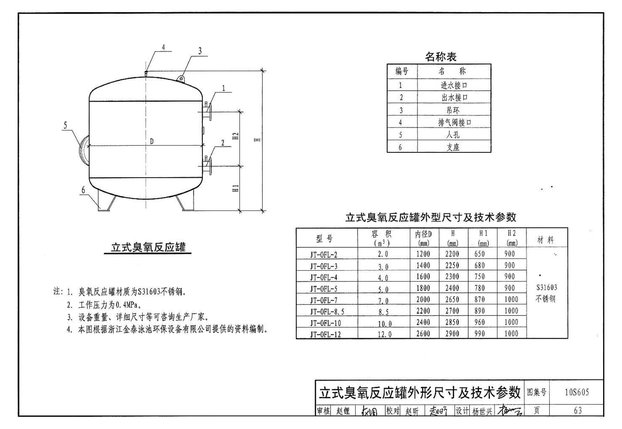 10S605--游泳池设计及附件安装