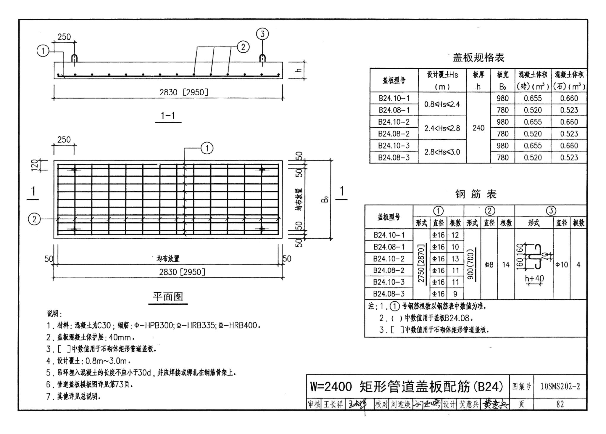 10SMS202-2--埋地矩形雨水管道及其附属构筑物（砖、石砌体）