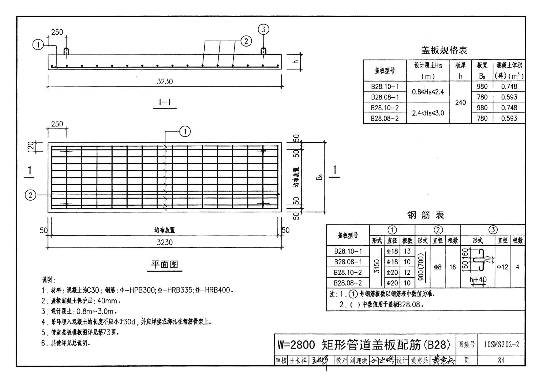 10SMS202-2--埋地矩形雨水管道及其附属构筑物（砖、石砌体）