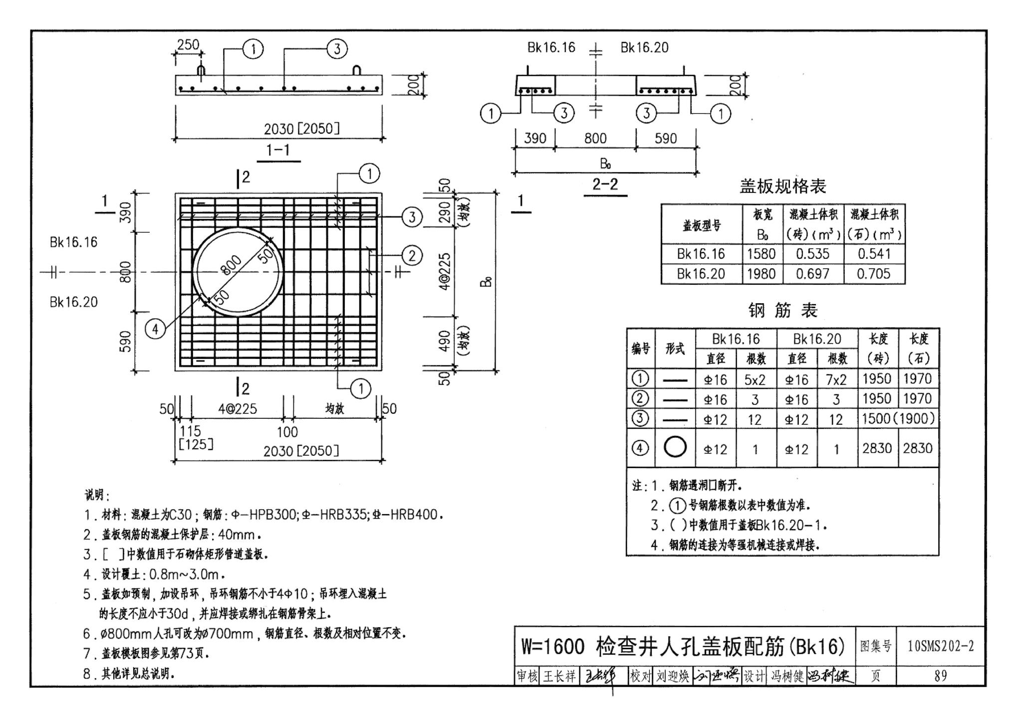 10SMS202-2--埋地矩形雨水管道及其附属构筑物（砖、石砌体）