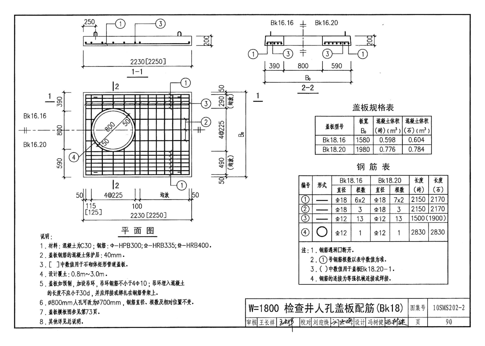 10SMS202-2--埋地矩形雨水管道及其附属构筑物（砖、石砌体）