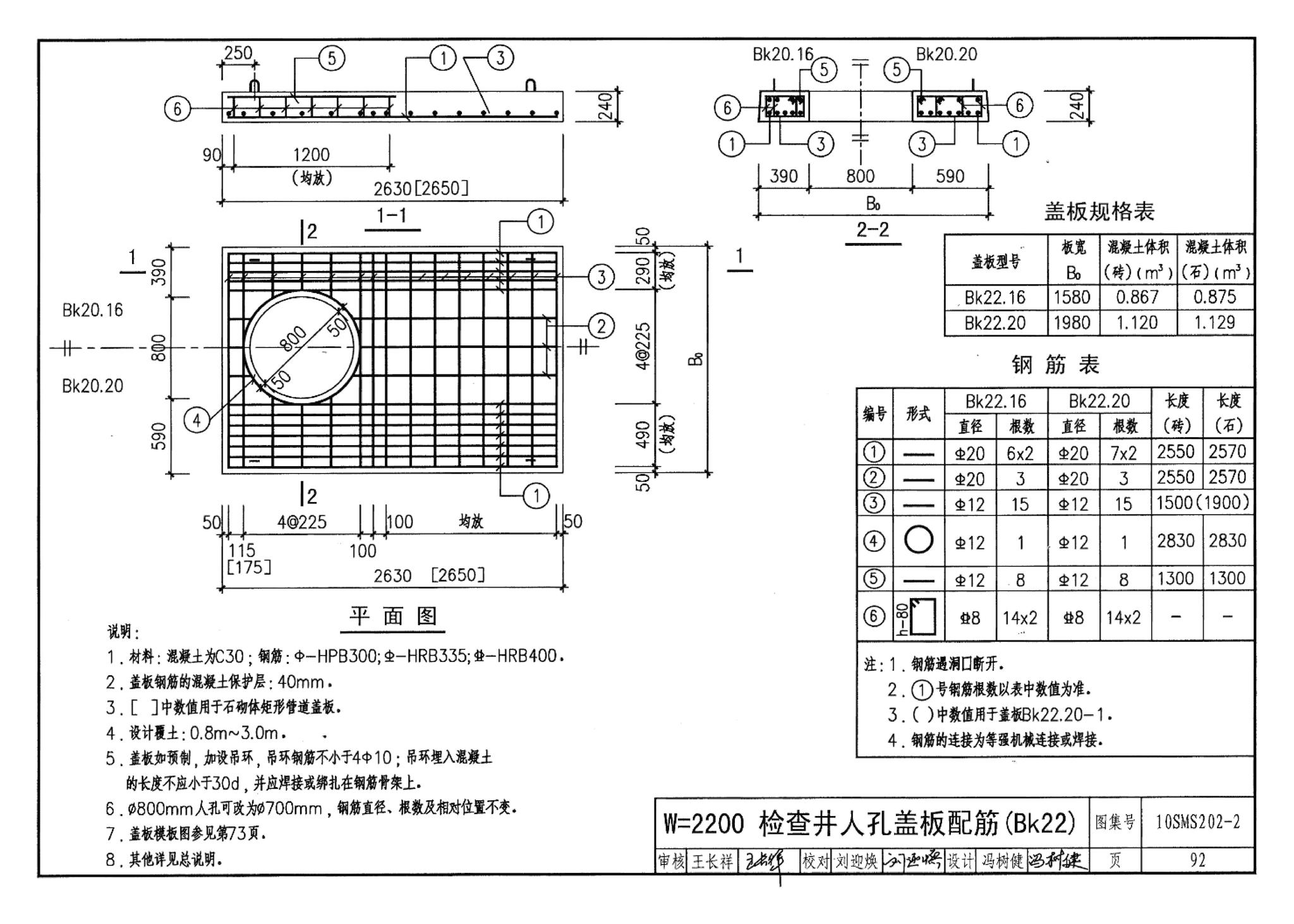 10SMS202-2--埋地矩形雨水管道及其附属构筑物（砖、石砌体）