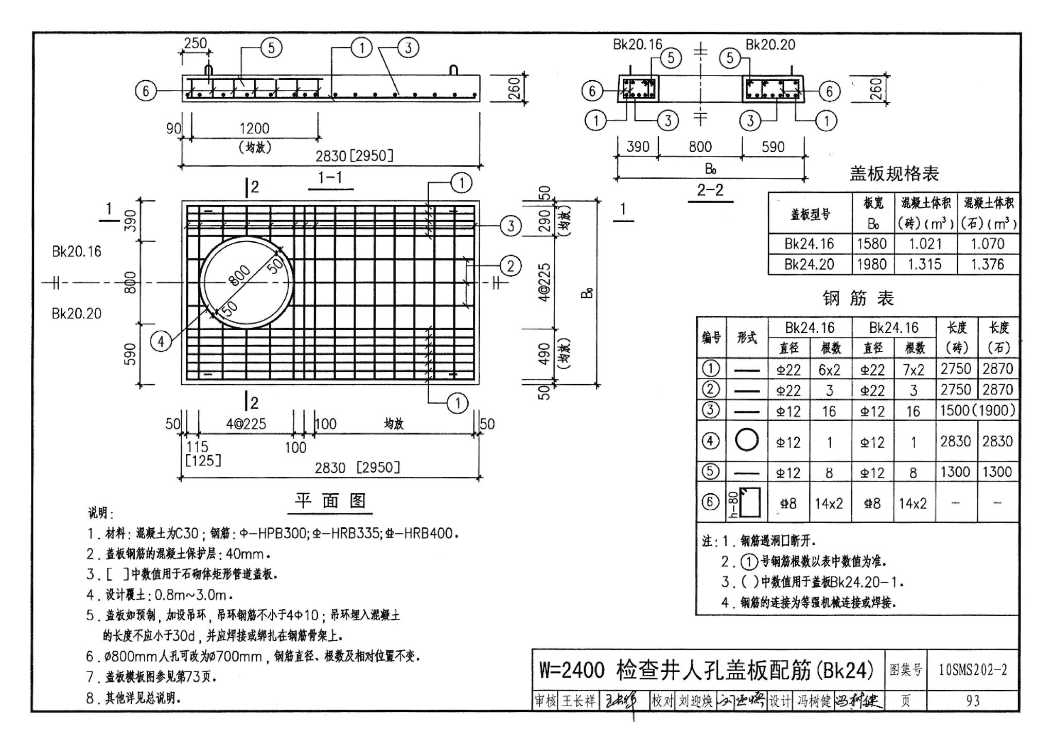 10SMS202-2--埋地矩形雨水管道及其附属构筑物（砖、石砌体）