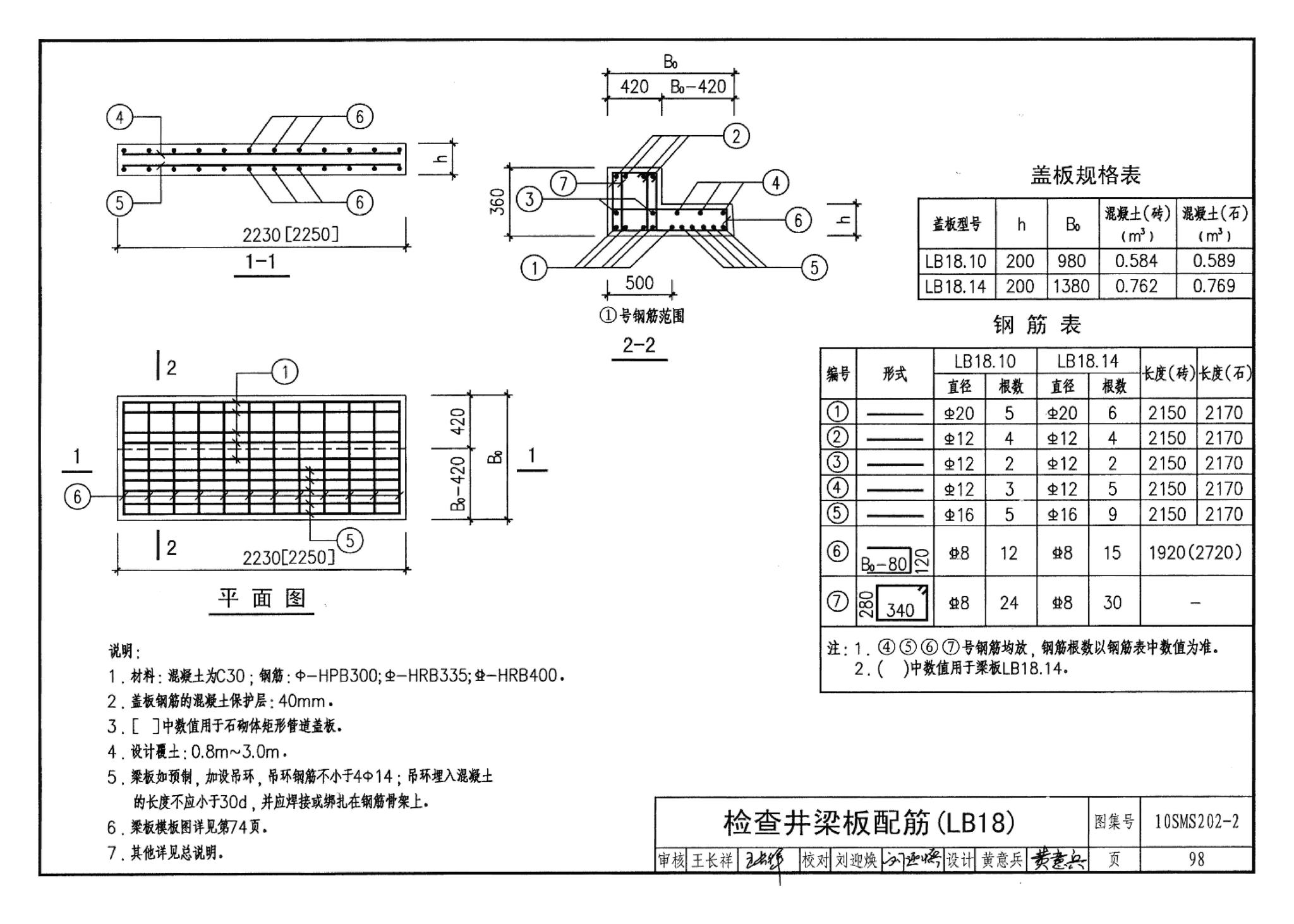 10SMS202-2--埋地矩形雨水管道及其附属构筑物（砖、石砌体）