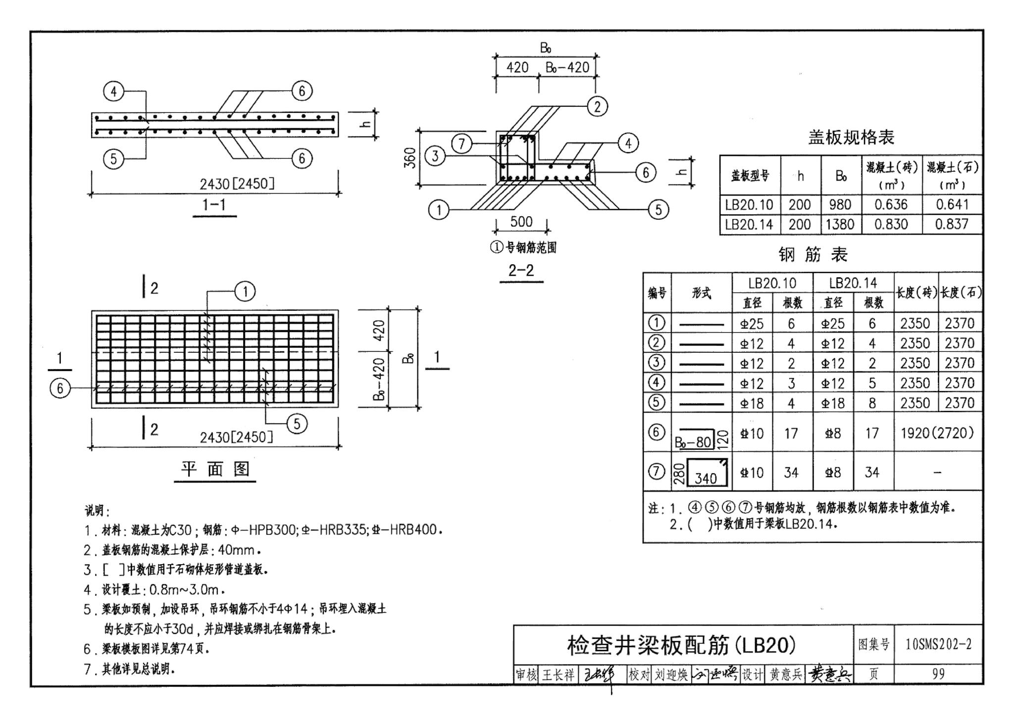 10SMS202-2--埋地矩形雨水管道及其附属构筑物（砖、石砌体）