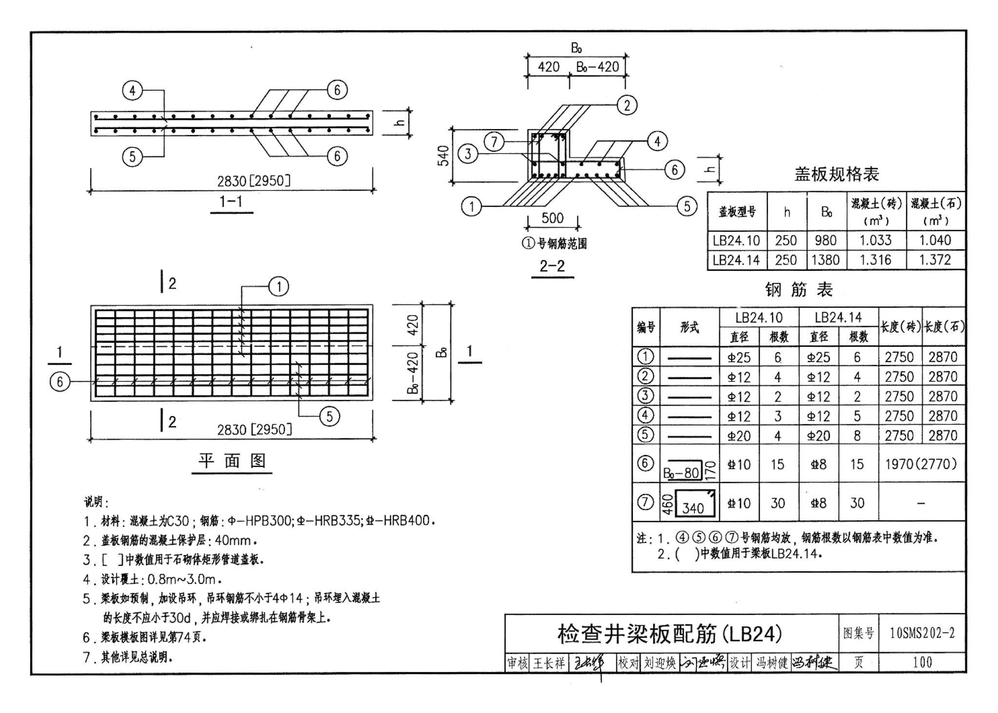 10SMS202-2--埋地矩形雨水管道及其附属构筑物（砖、石砌体）