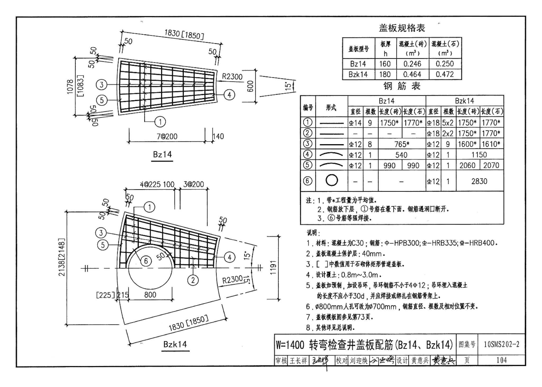 10SMS202-2--埋地矩形雨水管道及其附属构筑物（砖、石砌体）