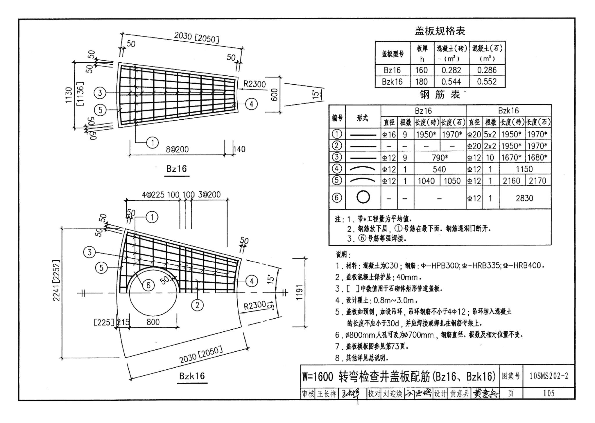 10SMS202-2--埋地矩形雨水管道及其附属构筑物（砖、石砌体）