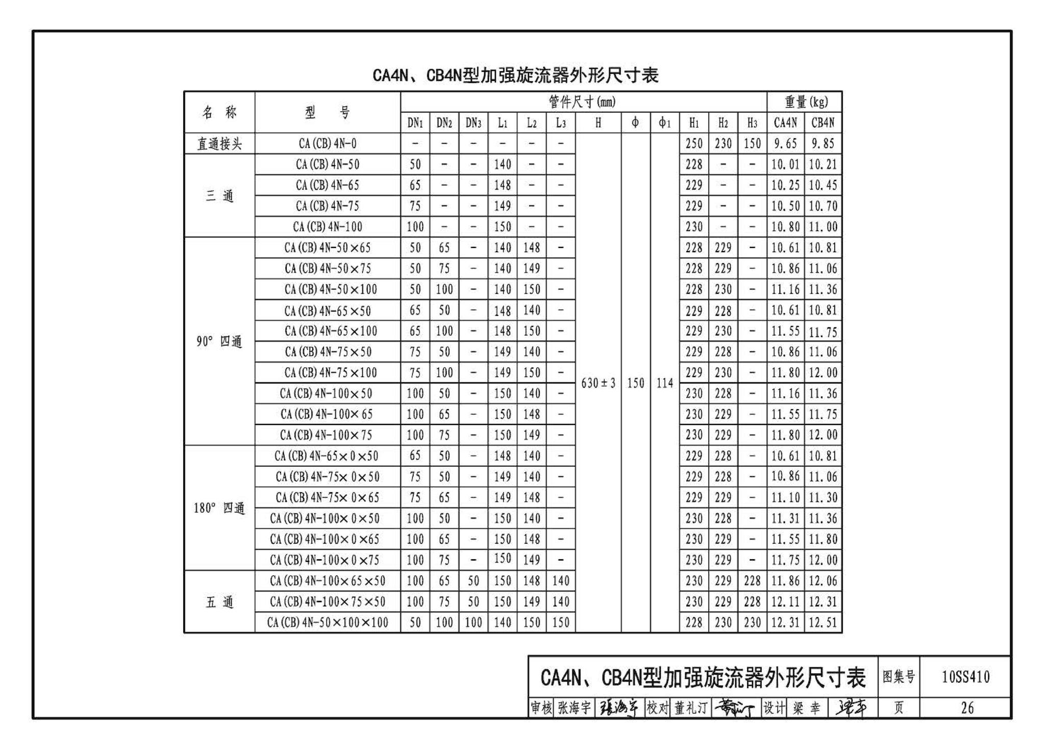 10SS410--建筑特殊单立管排水系统安装