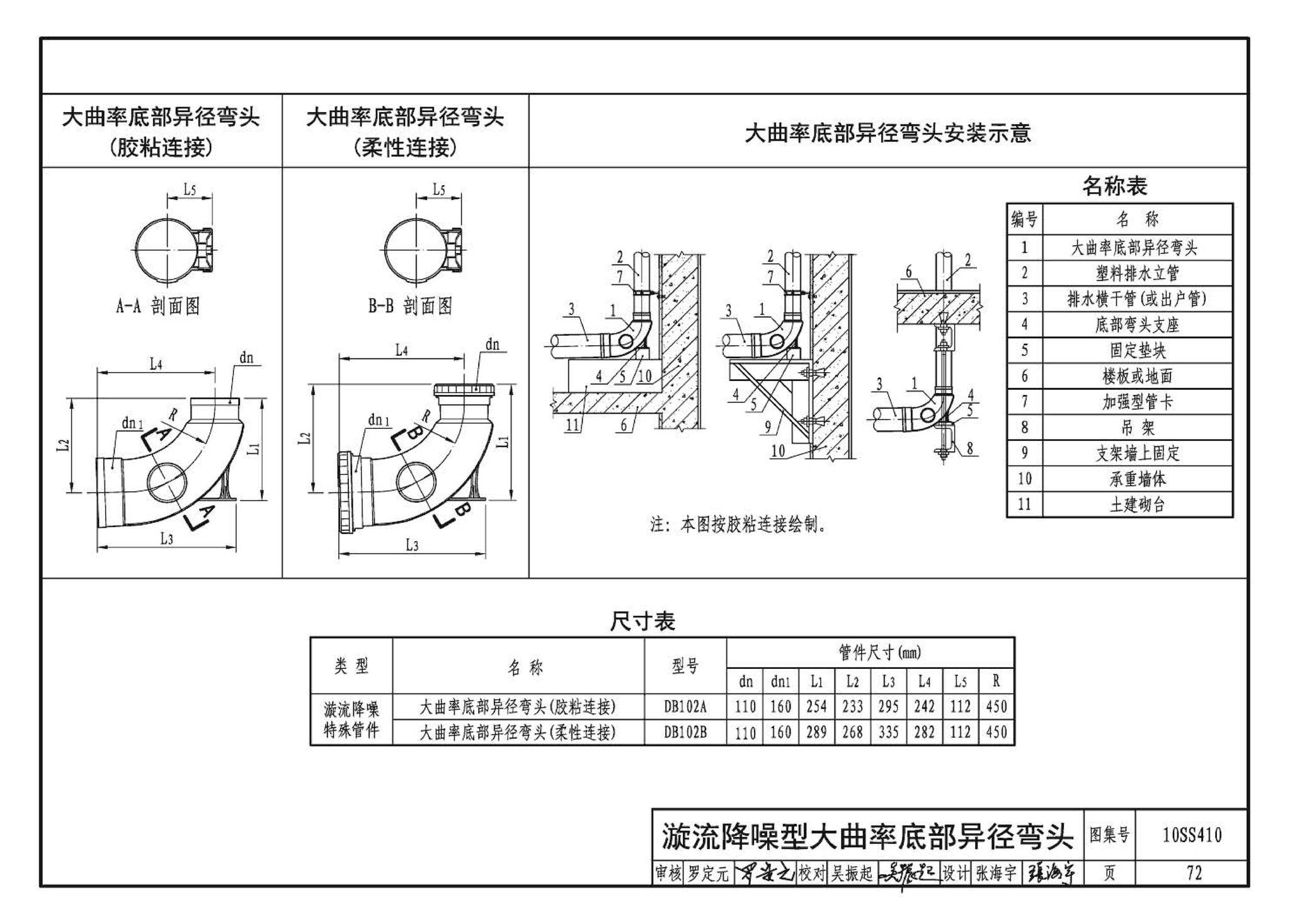 10SS410--建筑特殊单立管排水系统安装