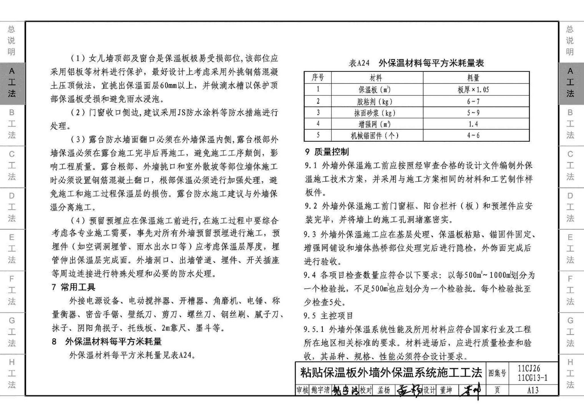 11CG13-1 11CJ26--房屋建筑工程施工工法图示（一）－外墙外保温系统施工工法（参考图集）