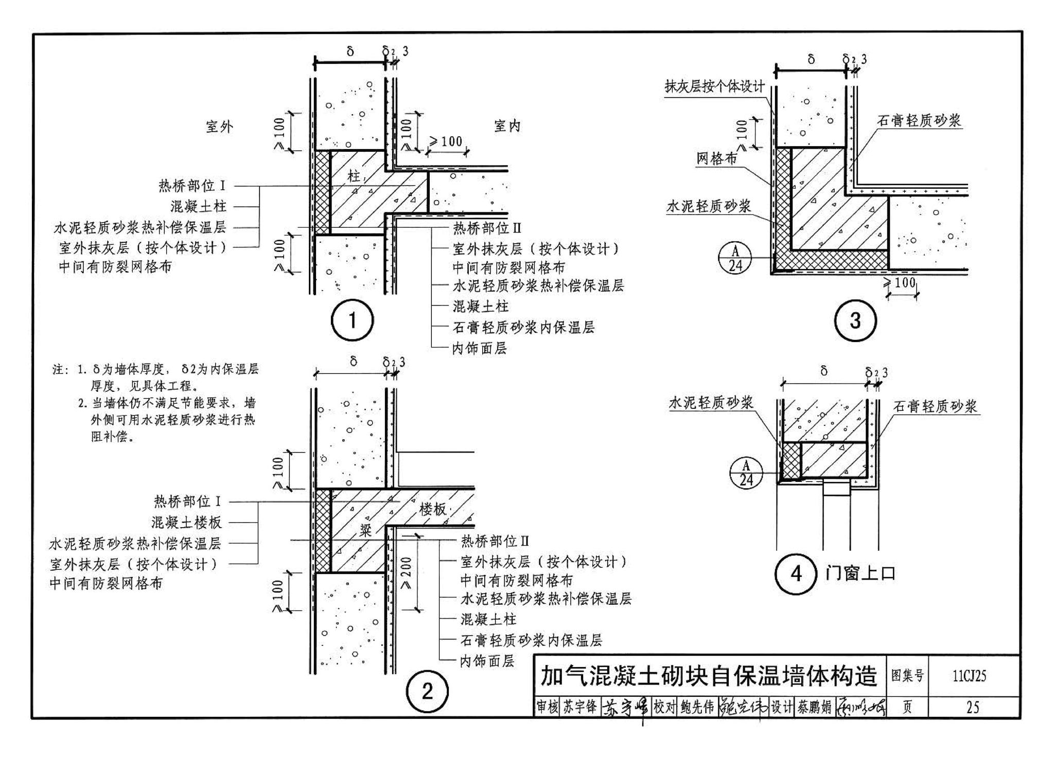 11CJ25--ZL轻质砂浆内外组合保温建筑构造（参考图集）