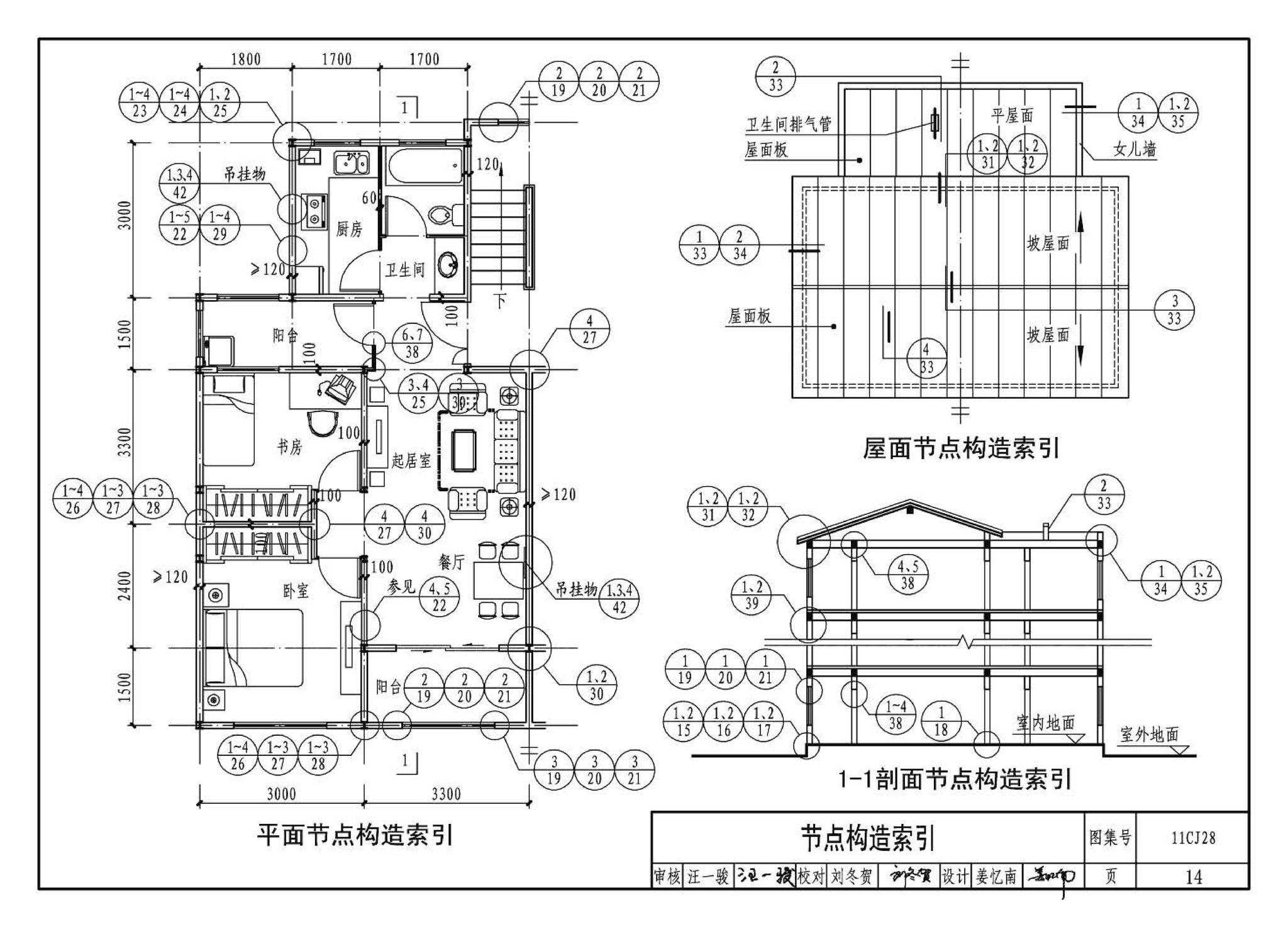 11CJ28--无机集料阻燃木塑复合条板建筑构造（参考图集）