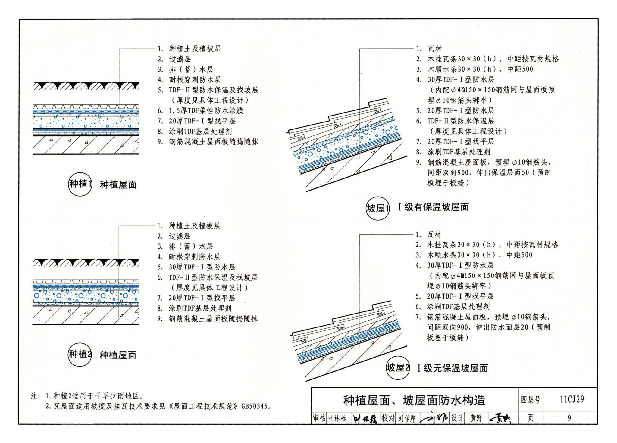 11CJ29--TDF防水保温材料建筑构造（参考图集）