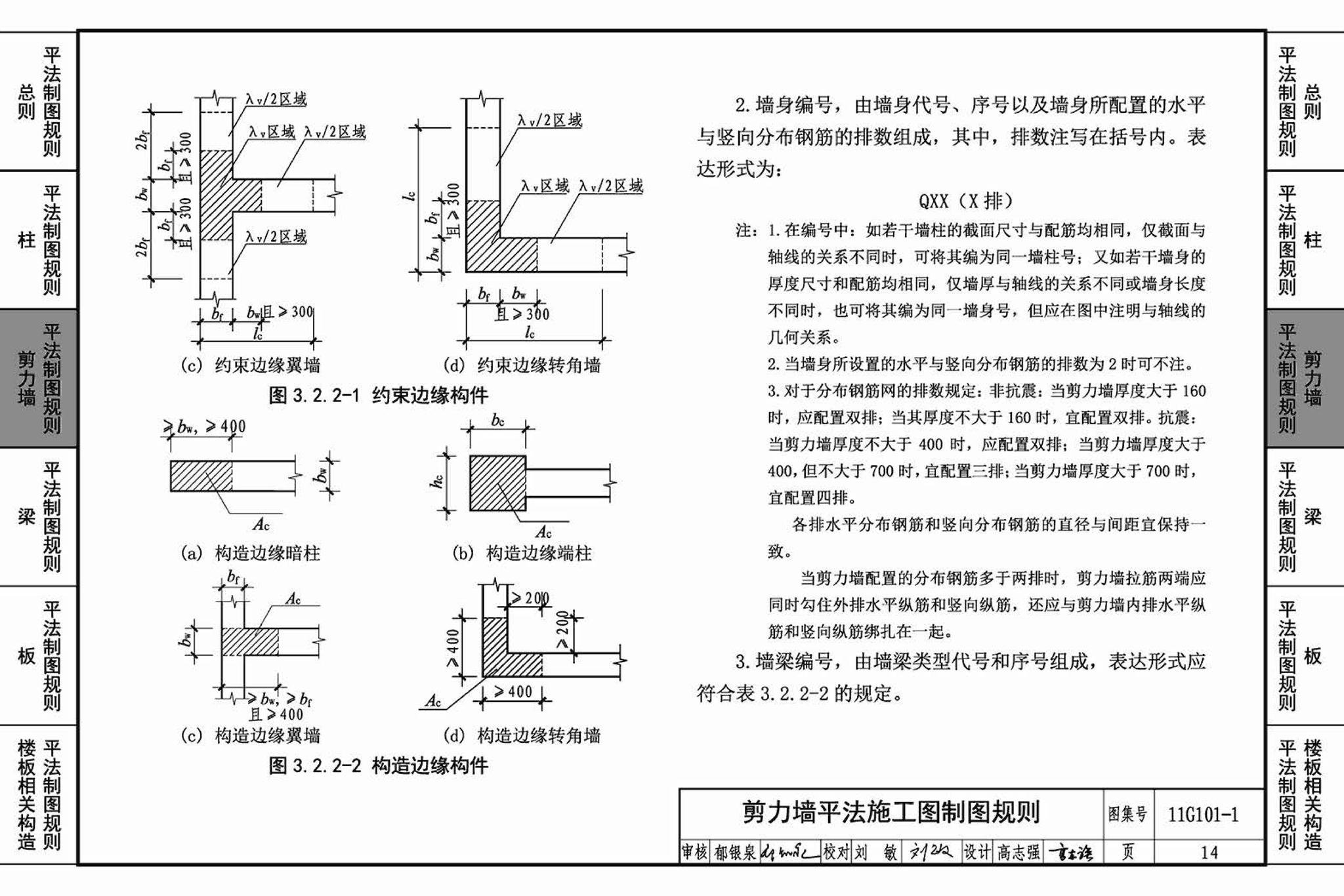 11G101-1--混凝土结构施工图平面整体表示方法制图规则和构造详图（现浇混凝土框架、剪力墙、梁、板）