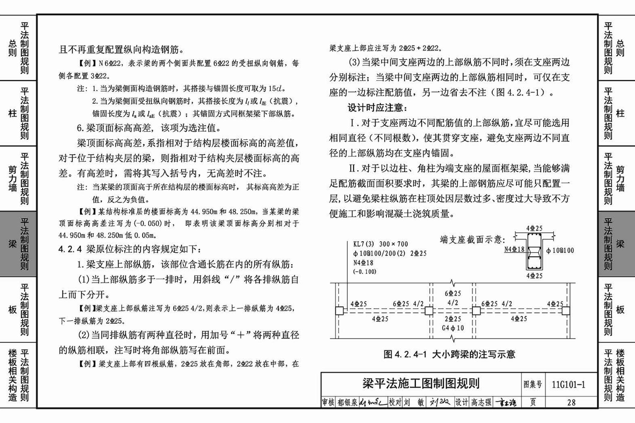 11G101-1--混凝土结构施工图平面整体表示方法制图规则和构造详图（现浇混凝土框架、剪力墙、梁、板）