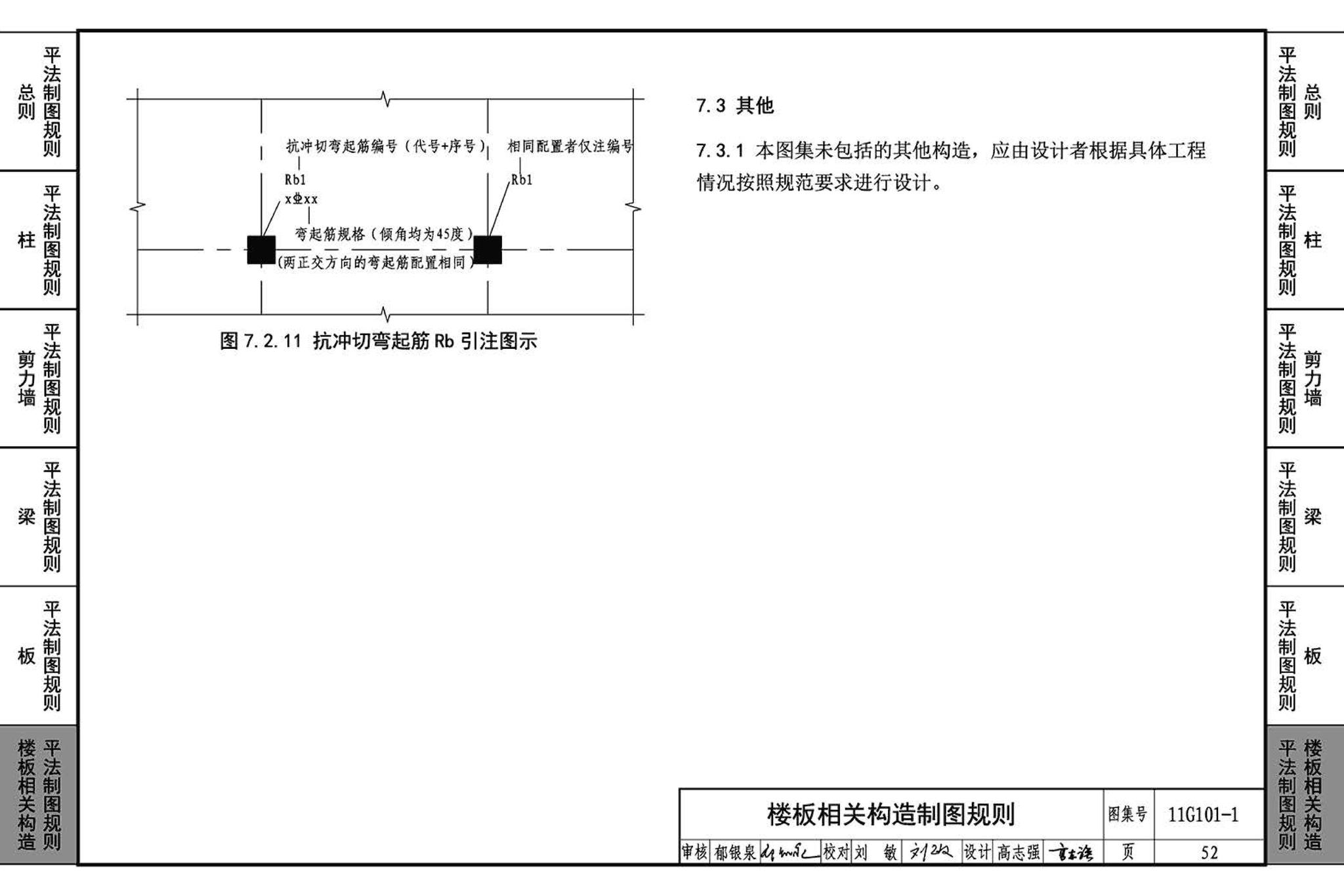 11G101-1--混凝土结构施工图平面整体表示方法制图规则和构造详图（现浇混凝土框架、剪力墙、梁、板）