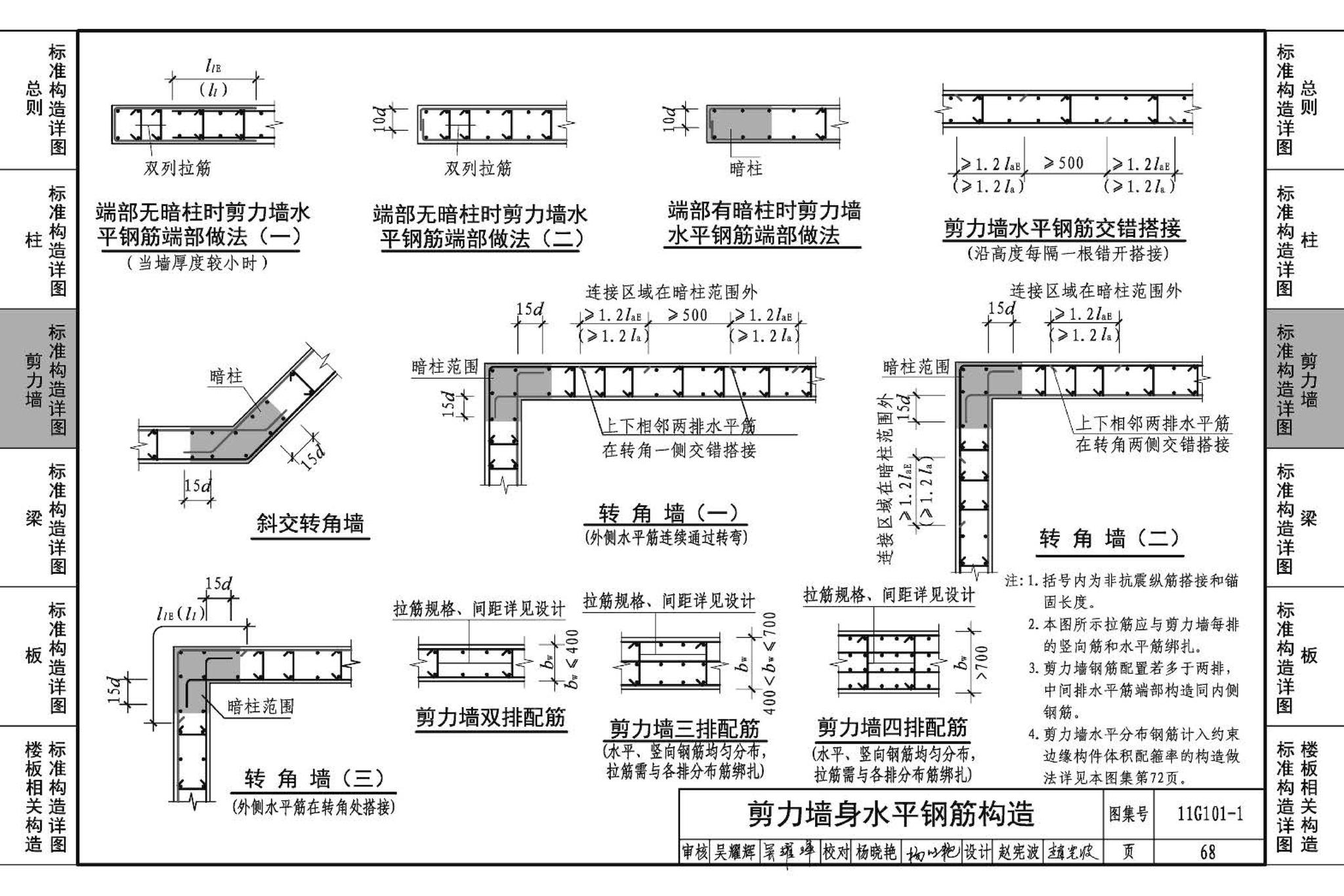 11G101-1--混凝土结构施工图平面整体表示方法制图规则和构造详图（现浇混凝土框架、剪力墙、梁、板）