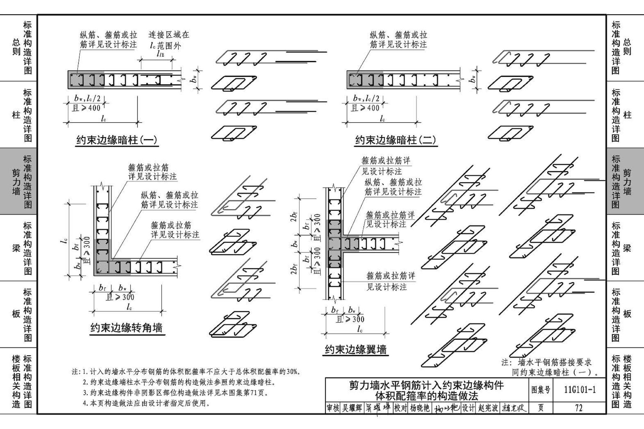 11G101-1--混凝土结构施工图平面整体表示方法制图规则和构造详图（现浇混凝土框架、剪力墙、梁、板）