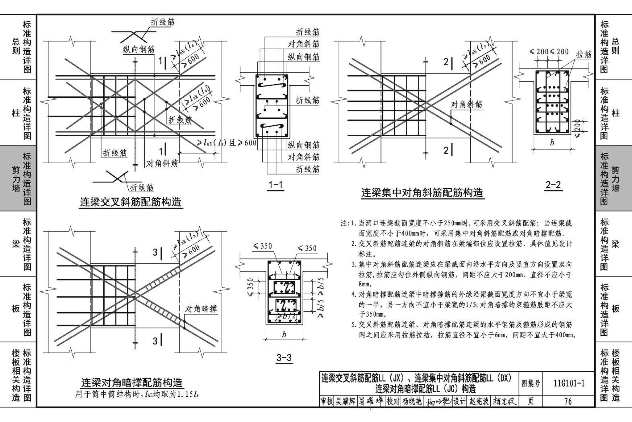 11G101-1--混凝土结构施工图平面整体表示方法制图规则和构造详图（现浇混凝土框架、剪力墙、梁、板）