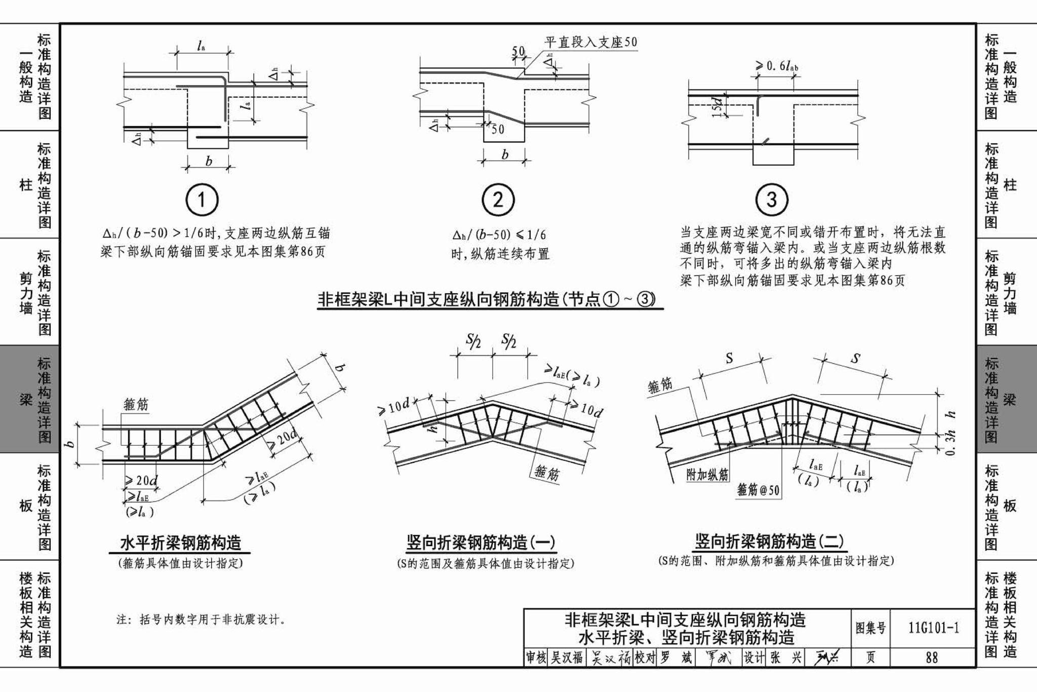 11G101-1--混凝土结构施工图平面整体表示方法制图规则和构造详图（现浇混凝土框架、剪力墙、梁、板）