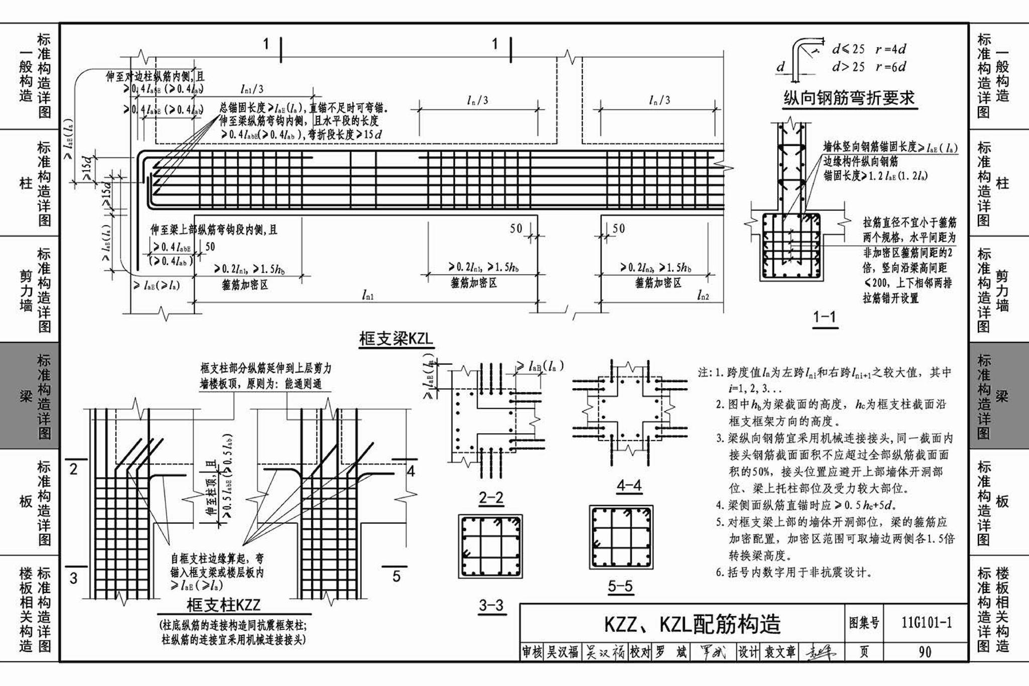 11G101-1--混凝土结构施工图平面整体表示方法制图规则和构造详图（现浇混凝土框架、剪力墙、梁、板）