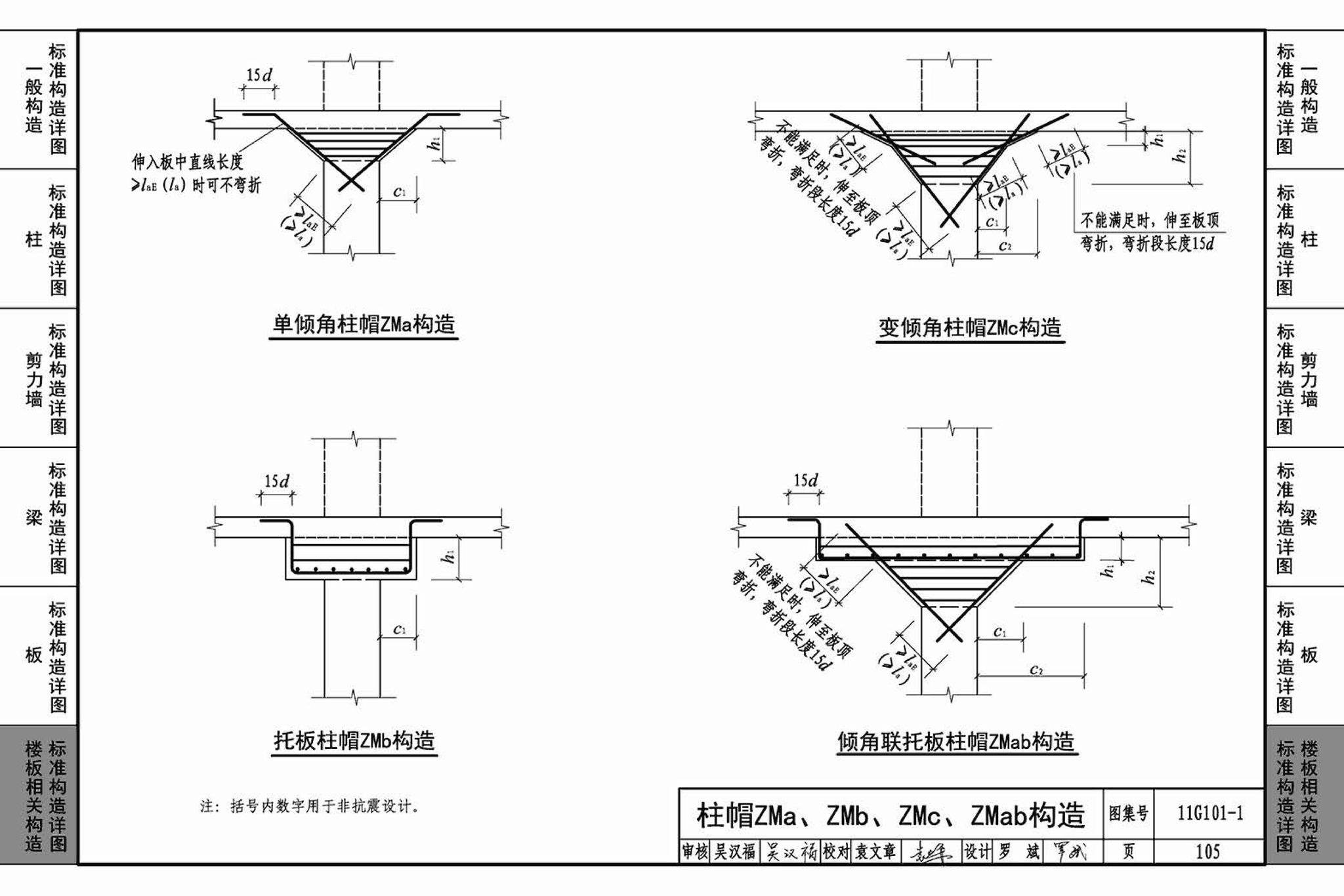 11G101-1--混凝土结构施工图平面整体表示方法制图规则和构造详图（现浇混凝土框架、剪力墙、梁、板）