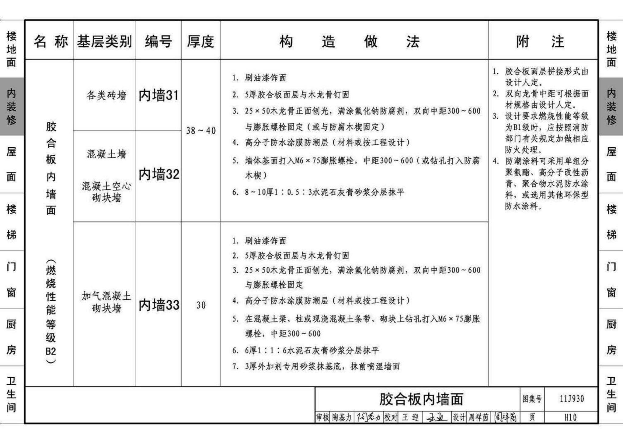 11J930--住宅建筑构造