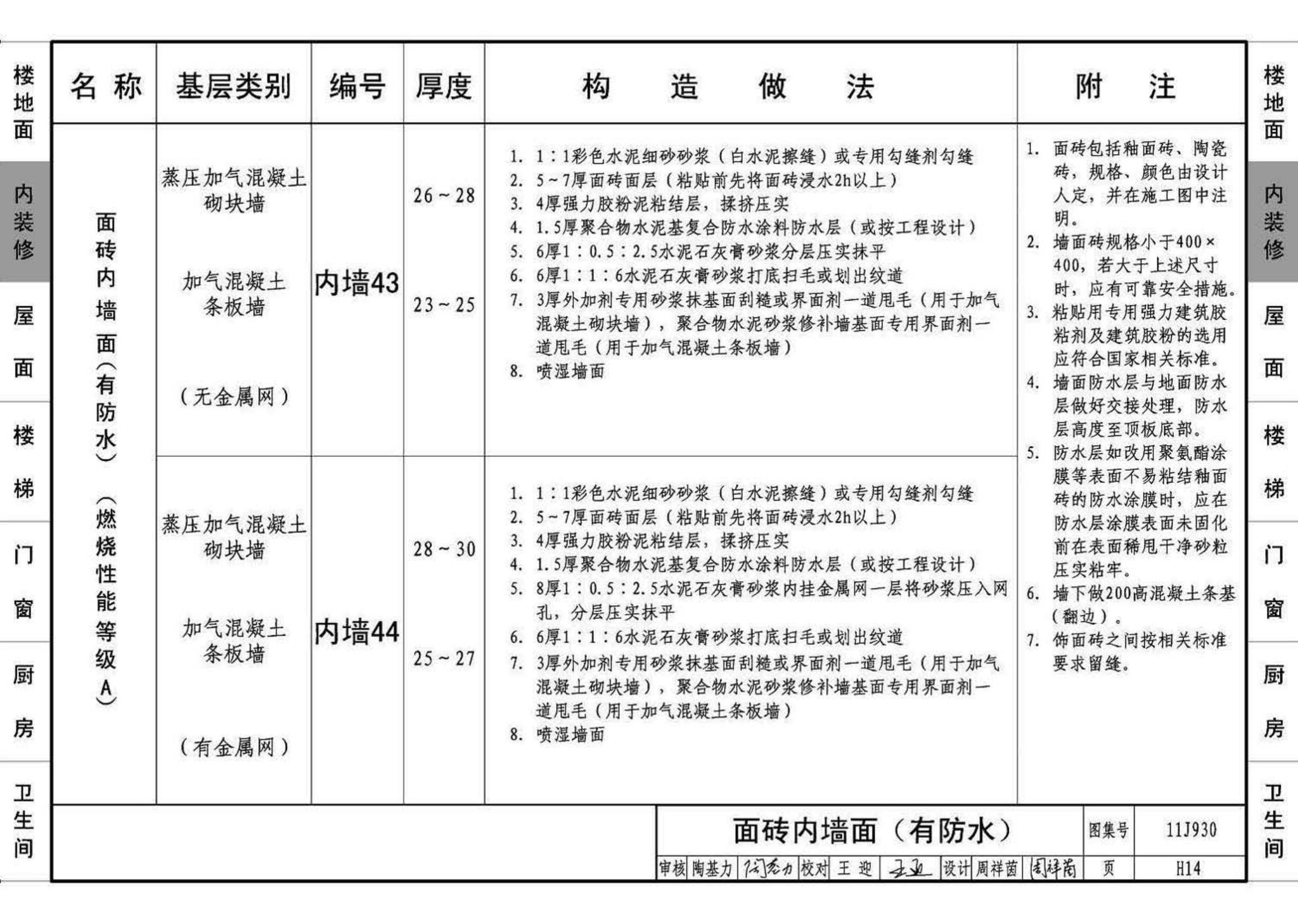 11J930--住宅建筑构造