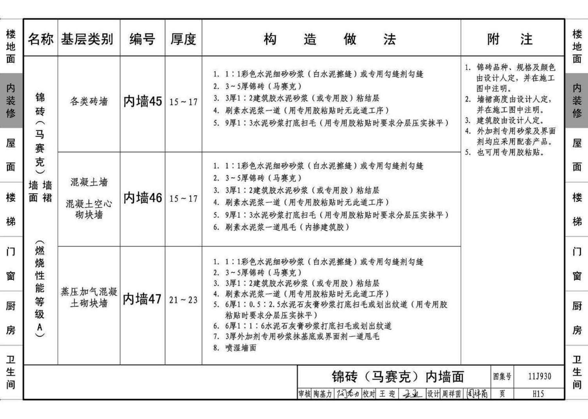 11J930--住宅建筑构造