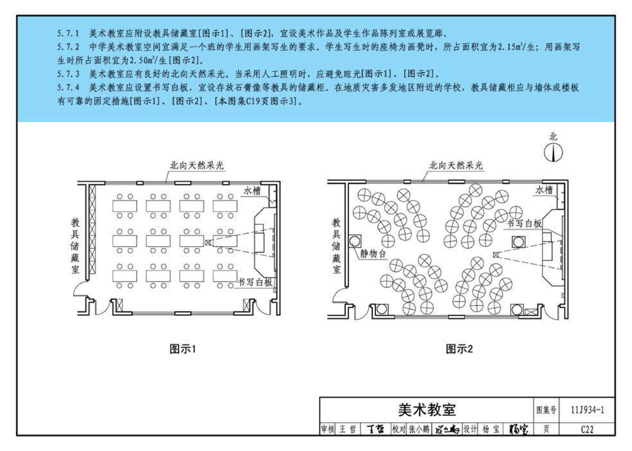 11J934-1--《中小学校设计规范》图示