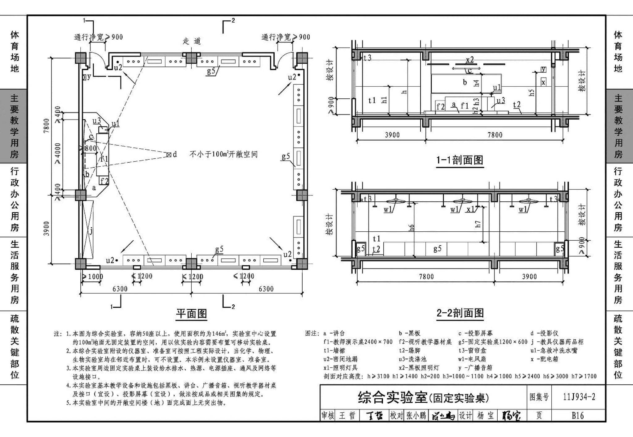 11J934-2--中小学校场地与用房