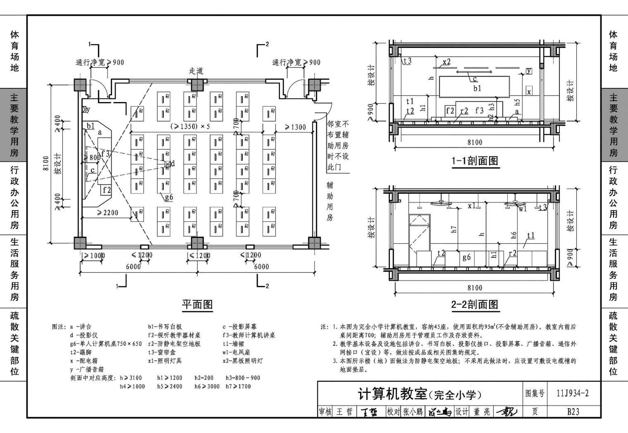 11J934-2--中小学校场地与用房