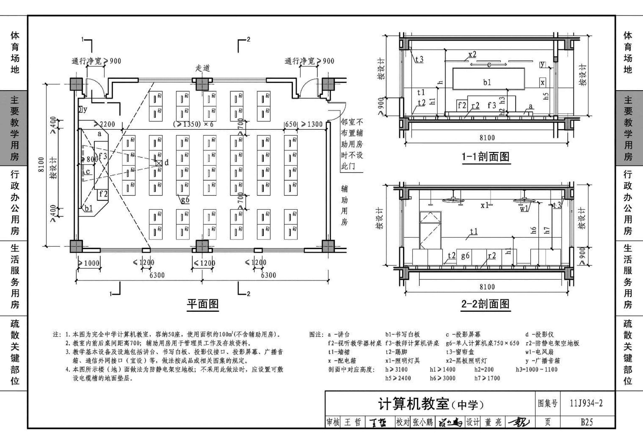 11J934-2--中小学校场地与用房