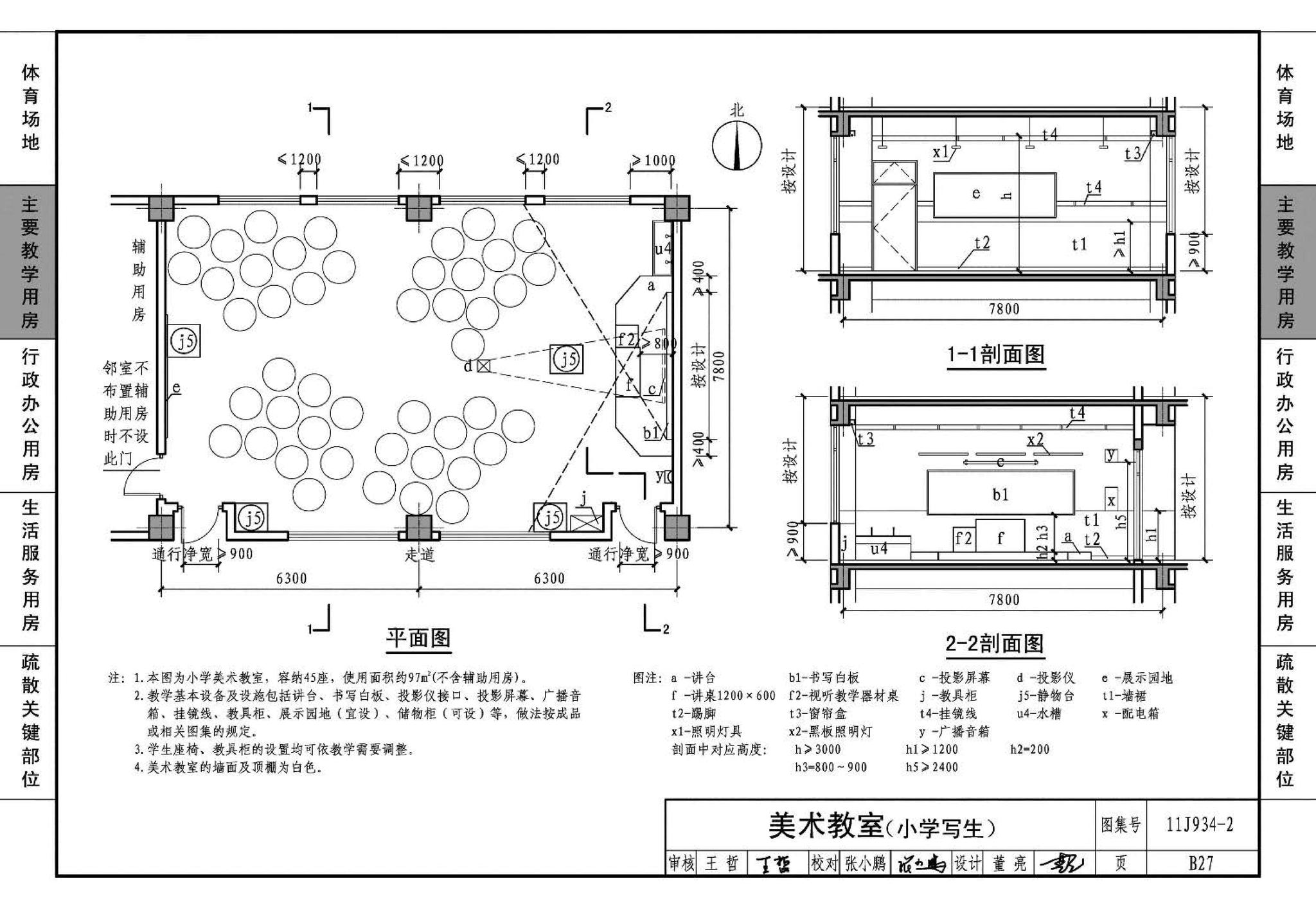 11J934-2--中小学校场地与用房