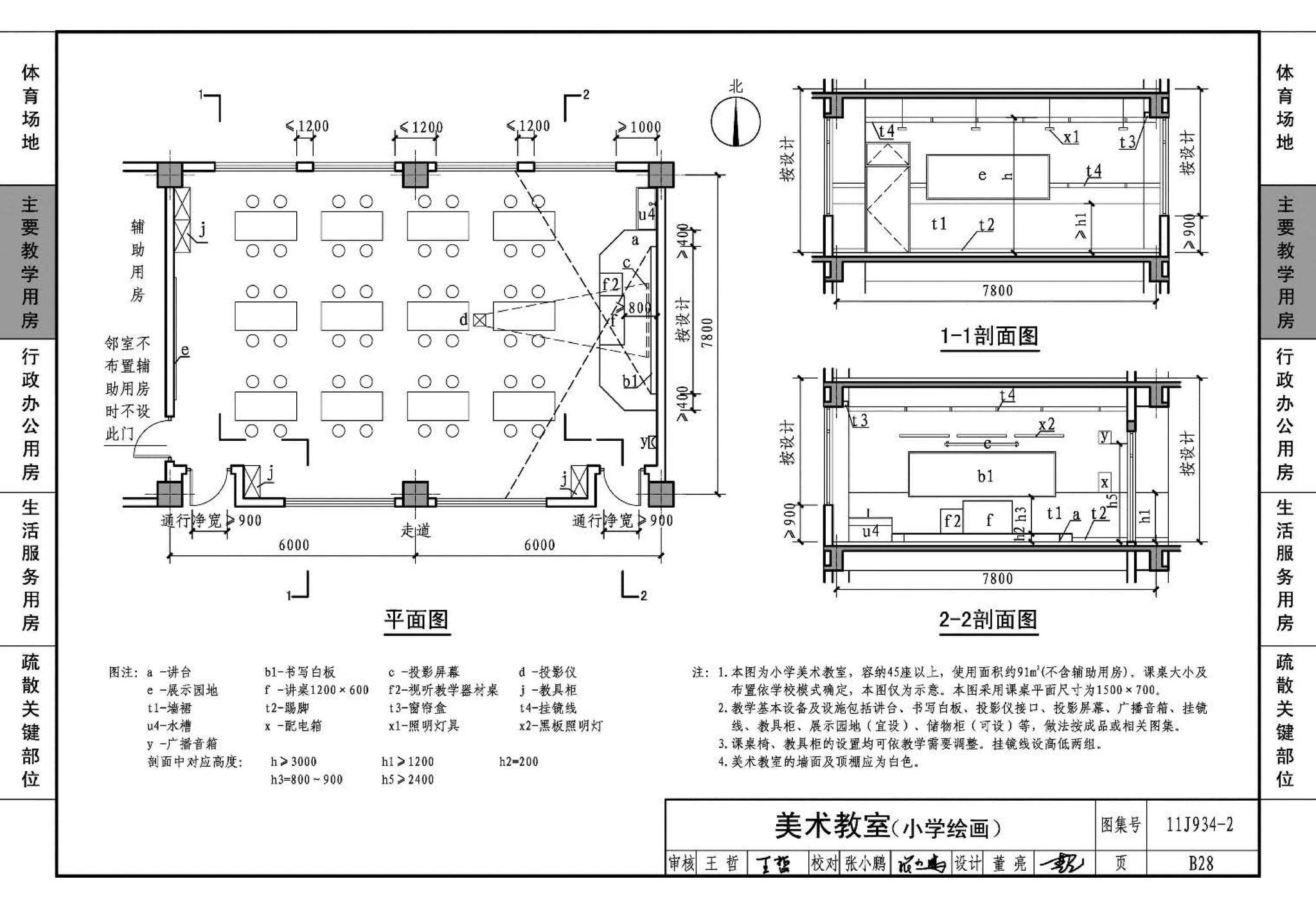 11J934-2--中小学校场地与用房