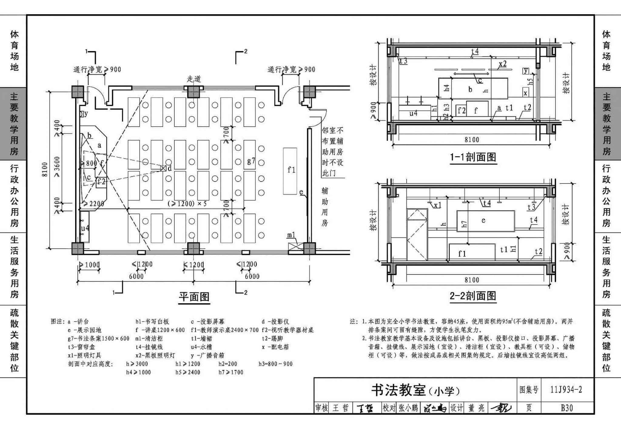 11J934-2--中小学校场地与用房