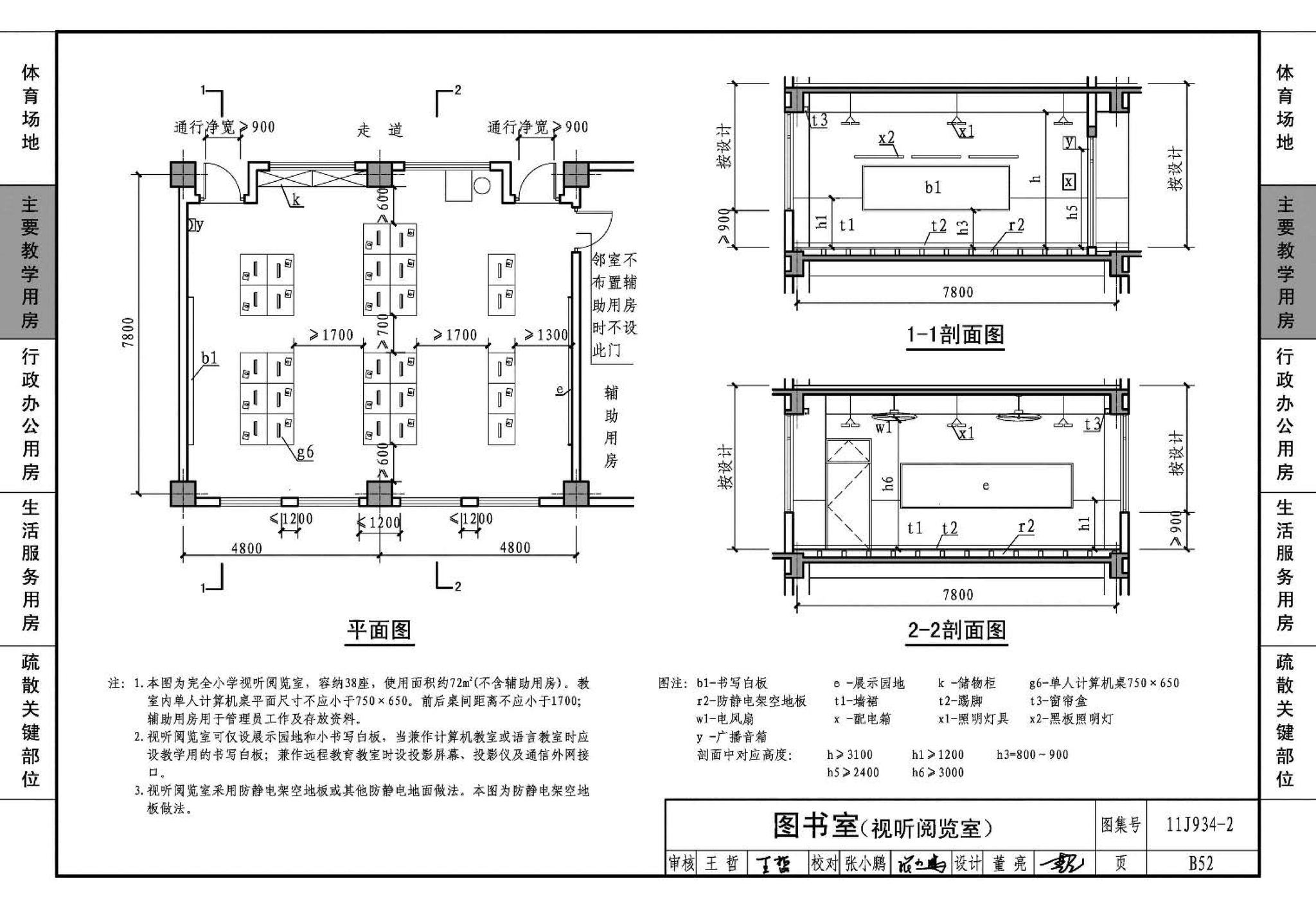 11J934-2--中小学校场地与用房