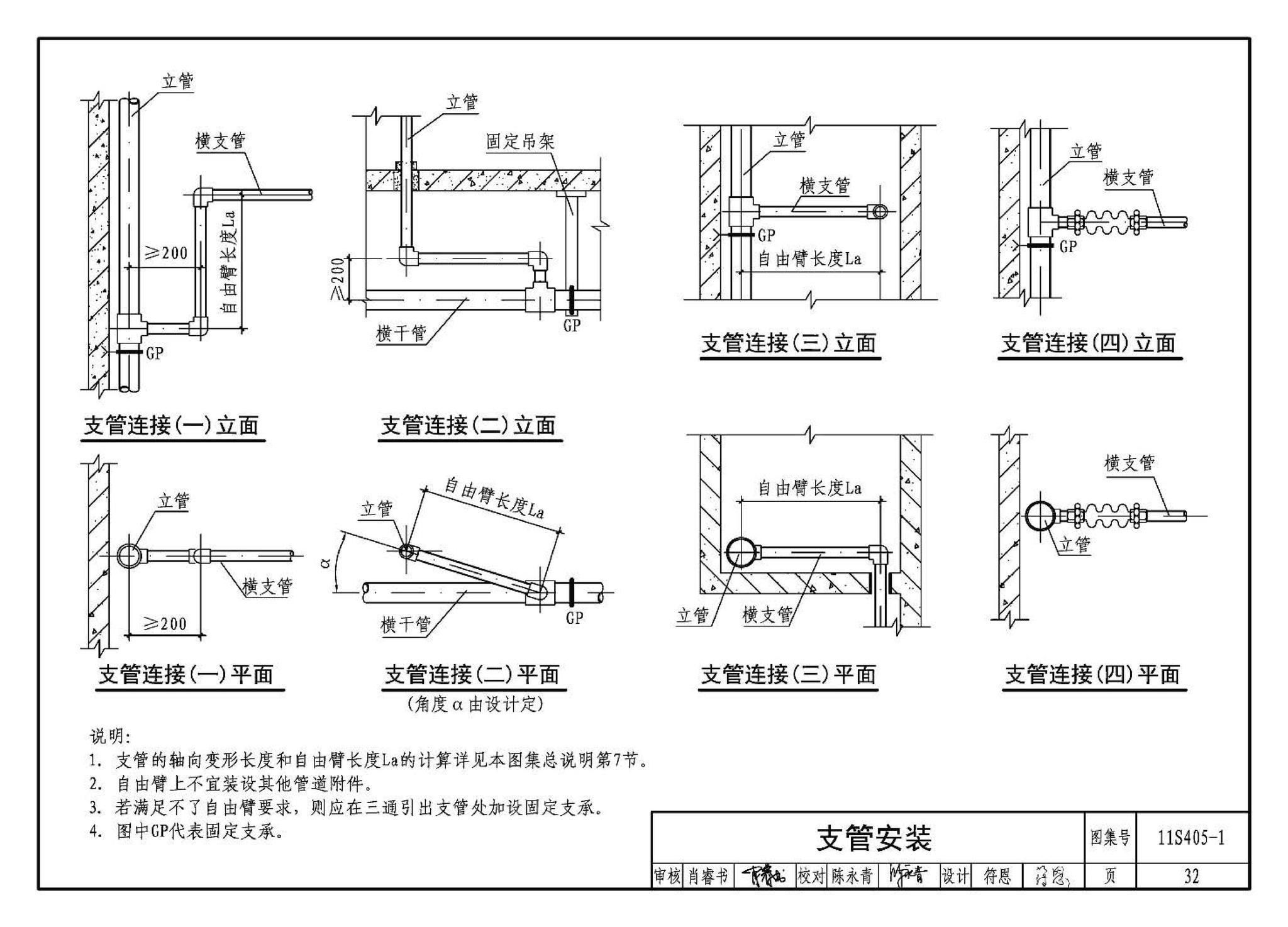 11S405-1～4--建筑给水塑料管道安装