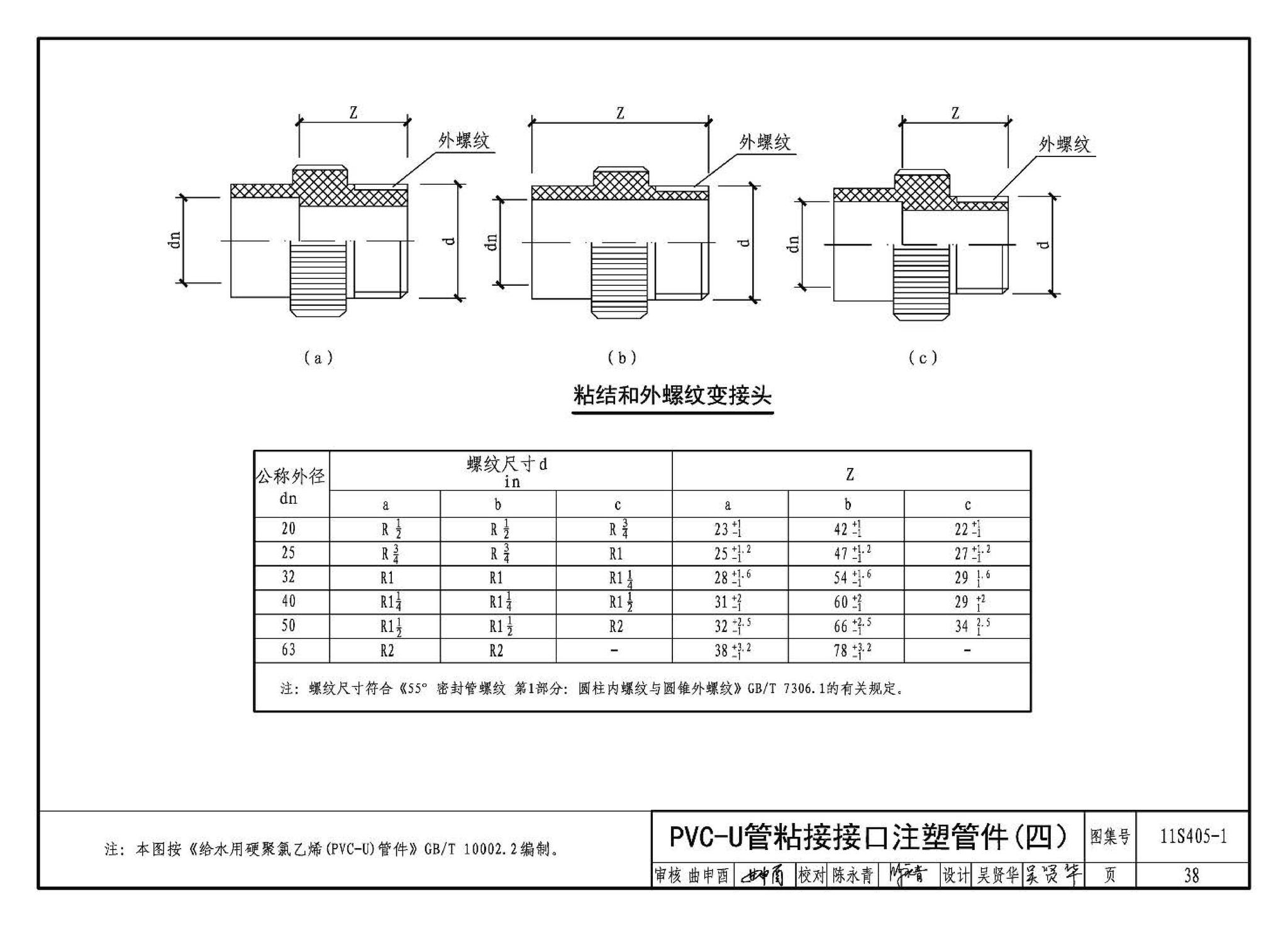 11S405-1～4--建筑给水塑料管道安装